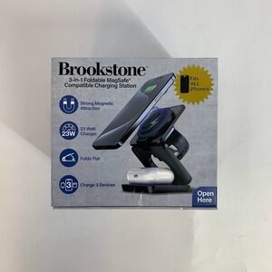 Brookstone 3-in-1 Foldable MagSafe Compatible Charging Station‎ iPhone AirPods